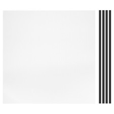 PC Fan Dust Mesh 19.7"x19.7" 0.5mm Hole Dust Filter with Double Sided Tape White