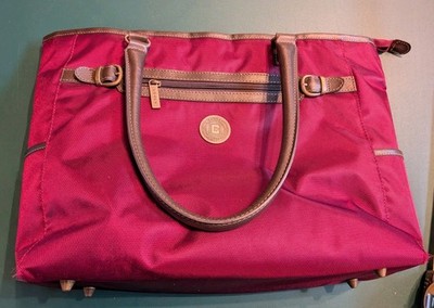 Vintage Chaps/ 17  messenger bag/ burgundy color. Very Clean Inside 