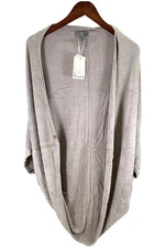 Barefoot Dreams Women's UltraLite Pointelle Cocoon Cardigan Rock