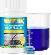 Concentrated Windscreen Washer Fluid Tablets - 100PCS for Cars and Windows