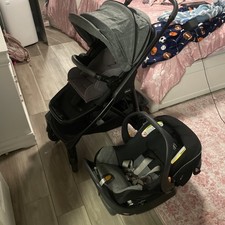 Chicco Corso Primo ClearTex Travel Stroller and key fit 35 car seat/adapters