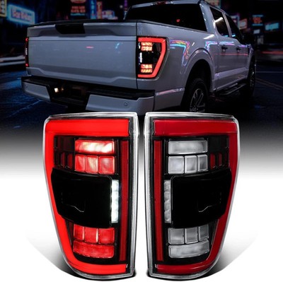 - Fits 2021-2023 Ford F150 Full LED Tail Lights with Blind Spot Sequential Turn 