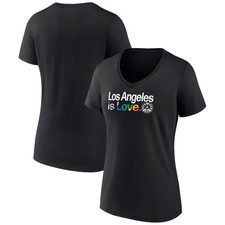 Women's Black Los Angeles Sparks City Pride V-Neck T-Shirt