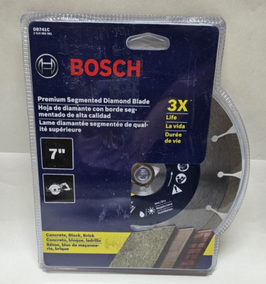 BOSCH DB741C 7''  Premium Segmented Diamond Blade For Concrete, Block, Brick