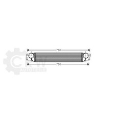 AVA QUALITY COOLING Ladeluftkühler Aluminium für Opel Antara Captiva OL4442