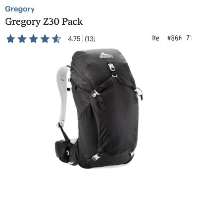 gregory z30 backpack