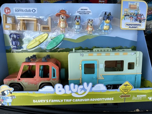 Disney Bluey Ultimate Caravan Adventure Camper BRAND NEW W/ Jean Luc & Bandit