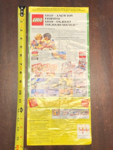 Rare Vintage 1984 LEGO McDonald's Building Set Offer Pamphlet - Picture 1 of 5