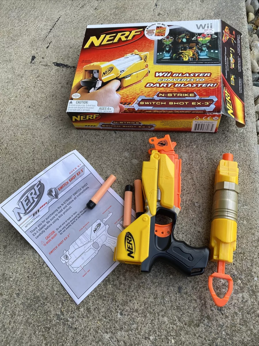 Nintendo Wii Nerf N-Strike Switch Shot EX-3 Controller Dart
