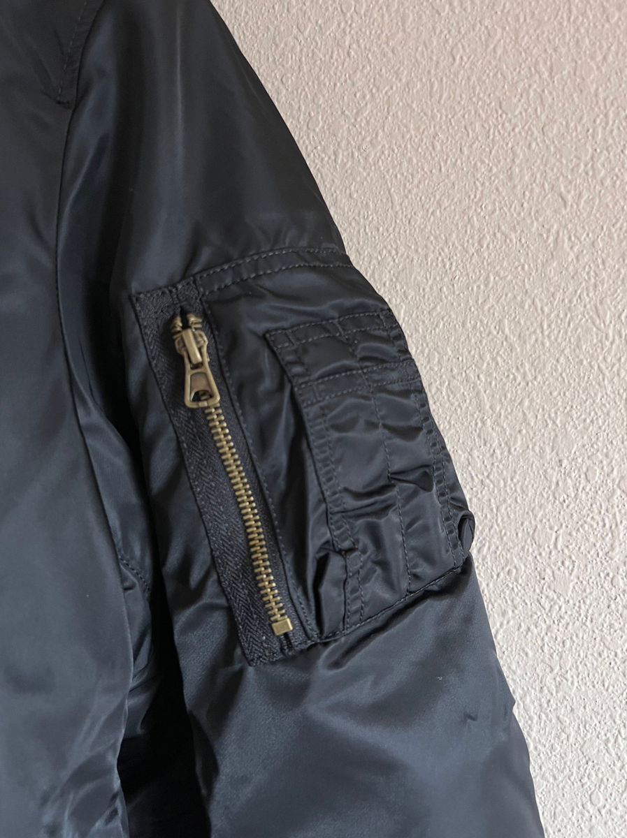 Supreme Faux Fur Reversible MA-1 Jacket - Size Large - Black Supreme Faux Fur Reversible MA-1 Jacket - Size Large - Black