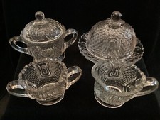 EAPG - Federal Glass Co. "Wabash/Tulip  Honeycomb" 4 Pc child's Table Set