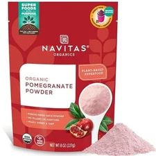 Navitas Organics Pomegranate Powder, 8oz. Bag, 45 Servings — Organic, Non-GMO, 
