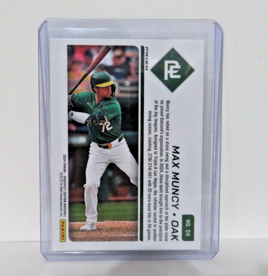 2024 Panini Prospect Ticket Red Cracked Ice Prizm Max Muncy #59