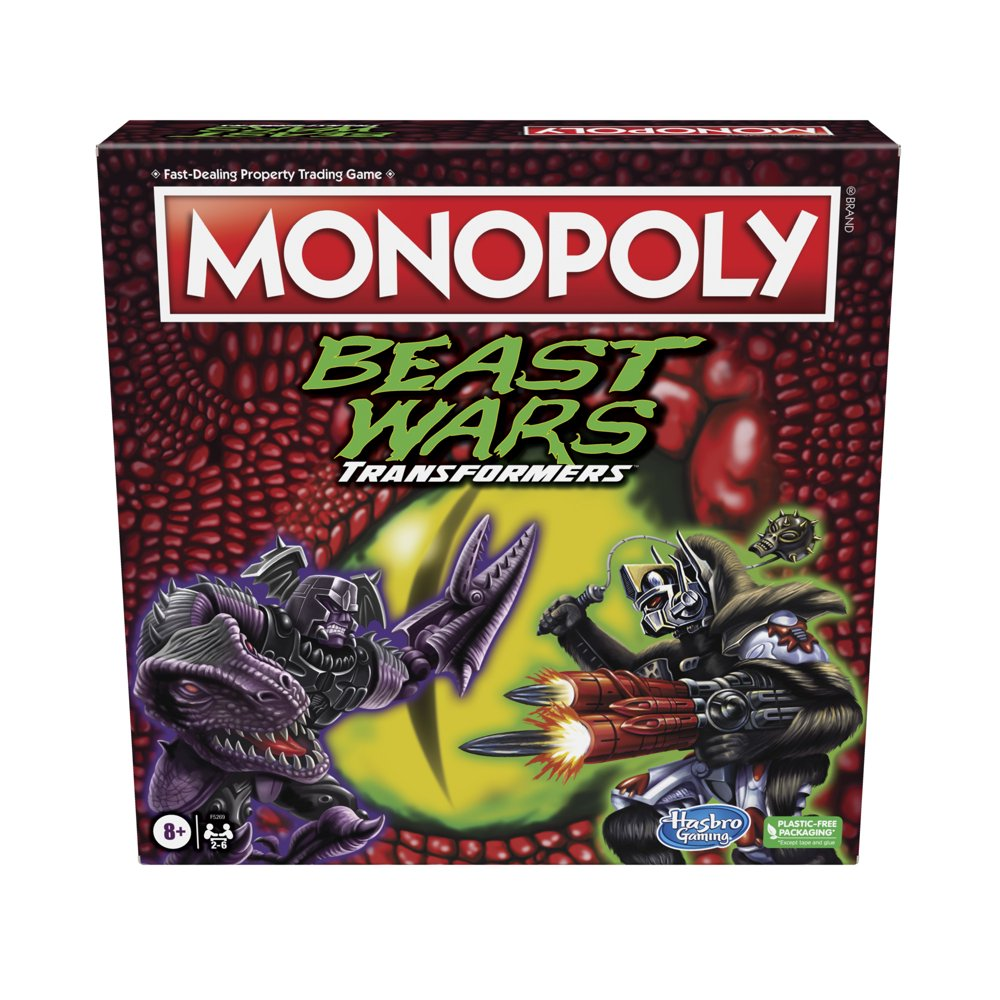 Monopoly: Transformers Beast Wars Edition Board Game for Kids Ages 8 and Up Gift