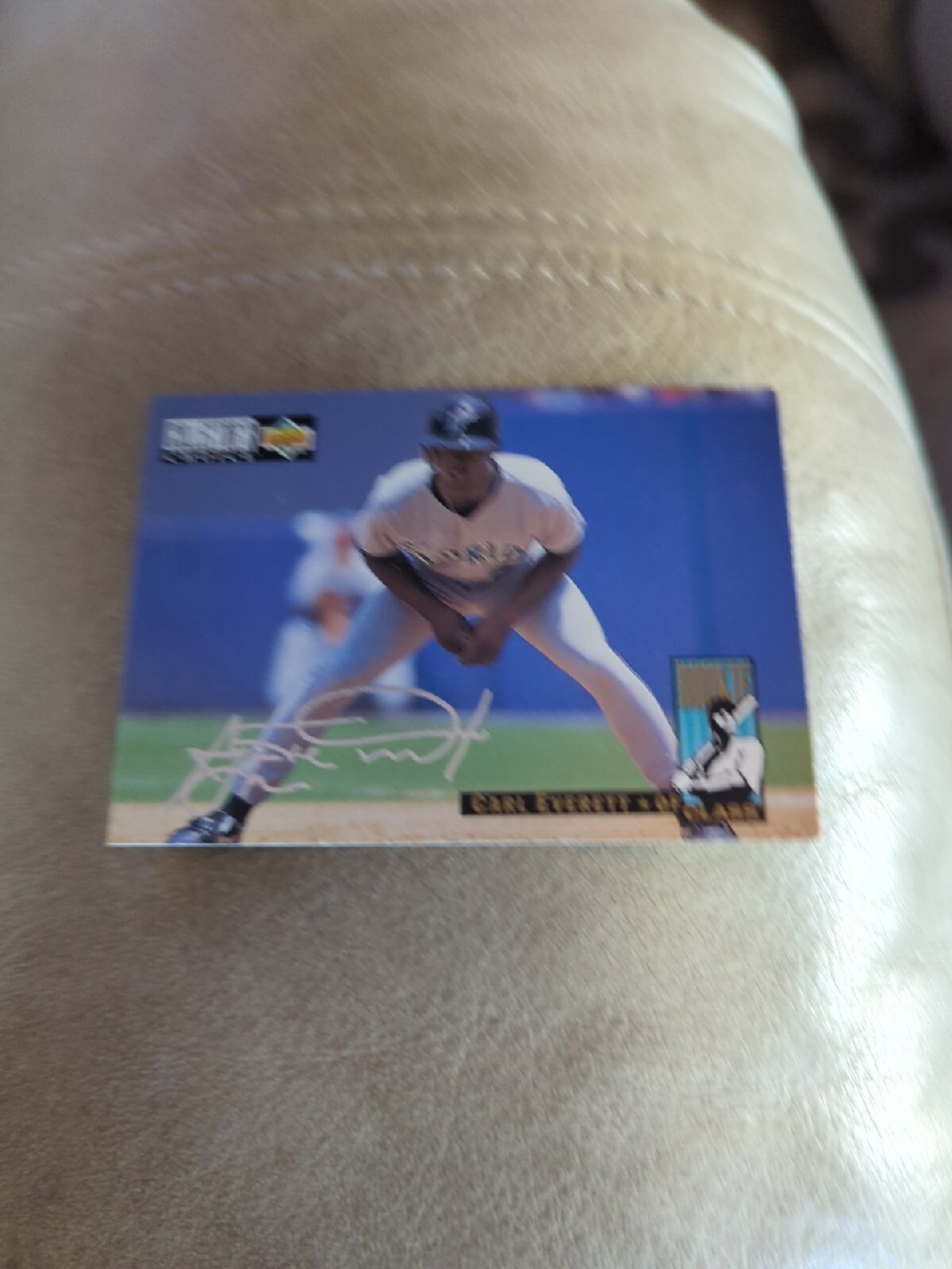 1994 Collector's Choice Silver Signature  Carl Everett #6 Florida Marlins