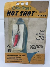 Vintage Eddie Pope’s Hot Shot Chrome Fluorescent W14ChFL, On Card