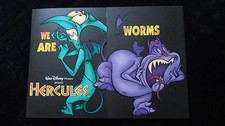 Walt Disney's HERCULES  British fold out synopsis card
