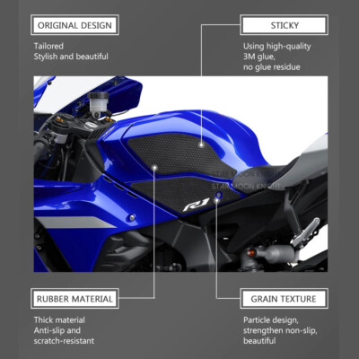 For Yamaha YZF-R1 2020 2021 Knee Fuel Side Grip Protector Tank