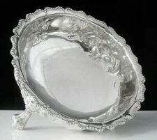 Antique Sterling Silver Sugar Bowl ,CRESTED, Robert Harper, London 1874