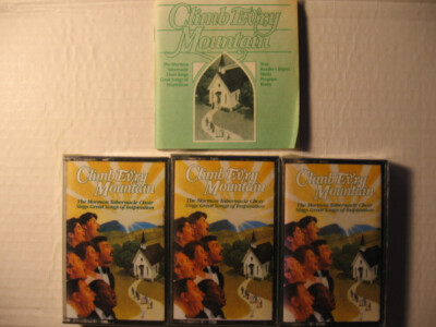 3 Cassettes 1989 Readers Digest Climb Every Mountain The Mormon Tabernacle Choir