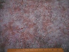 Batik Fabric By The Half-Yard Lt Blue Lavender Gray Hoffman Premium Cotton 62