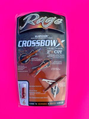 Rage Crossbow Hypodermic NC No Collar Mechanical Broadheads 100 - Foto 10
