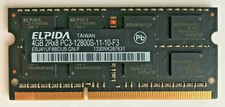 Elpida 4GB 2Rx8 PC3-12800S DDR3 1600MHz Laptop SDRAM EBJ41UF8BDU5-GN-F
