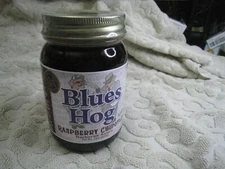 Blues Hog Raspberry Chipotle barbecue sauce 19oz GLASS Mason Jar 06/2025 FreSHIP