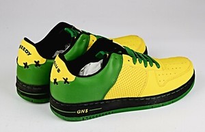 yellow green sneakers