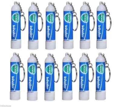 Vicks Inhaler Portable Nasal Inhaler Soothing Vapors to Breathe easy 0.5ml 12Pcs