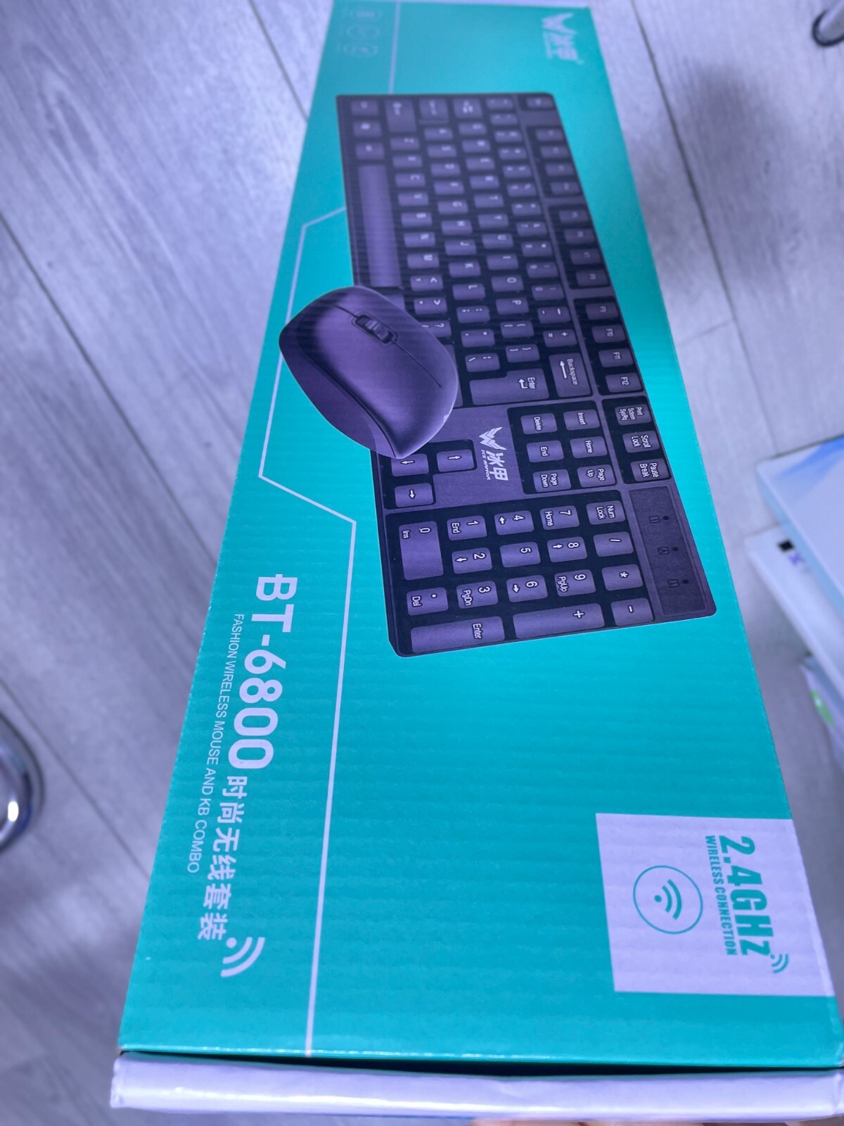 ICEARMOR 2.4Ghz Wireless Keyboard and Mouse Set - Black (7e00a944 