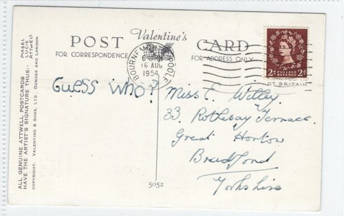 (Gd1821) Mabel Lucie Attwell, Valentines 5052, Still On the Same Ol' Job !, 1954 - Picture 4 of 4