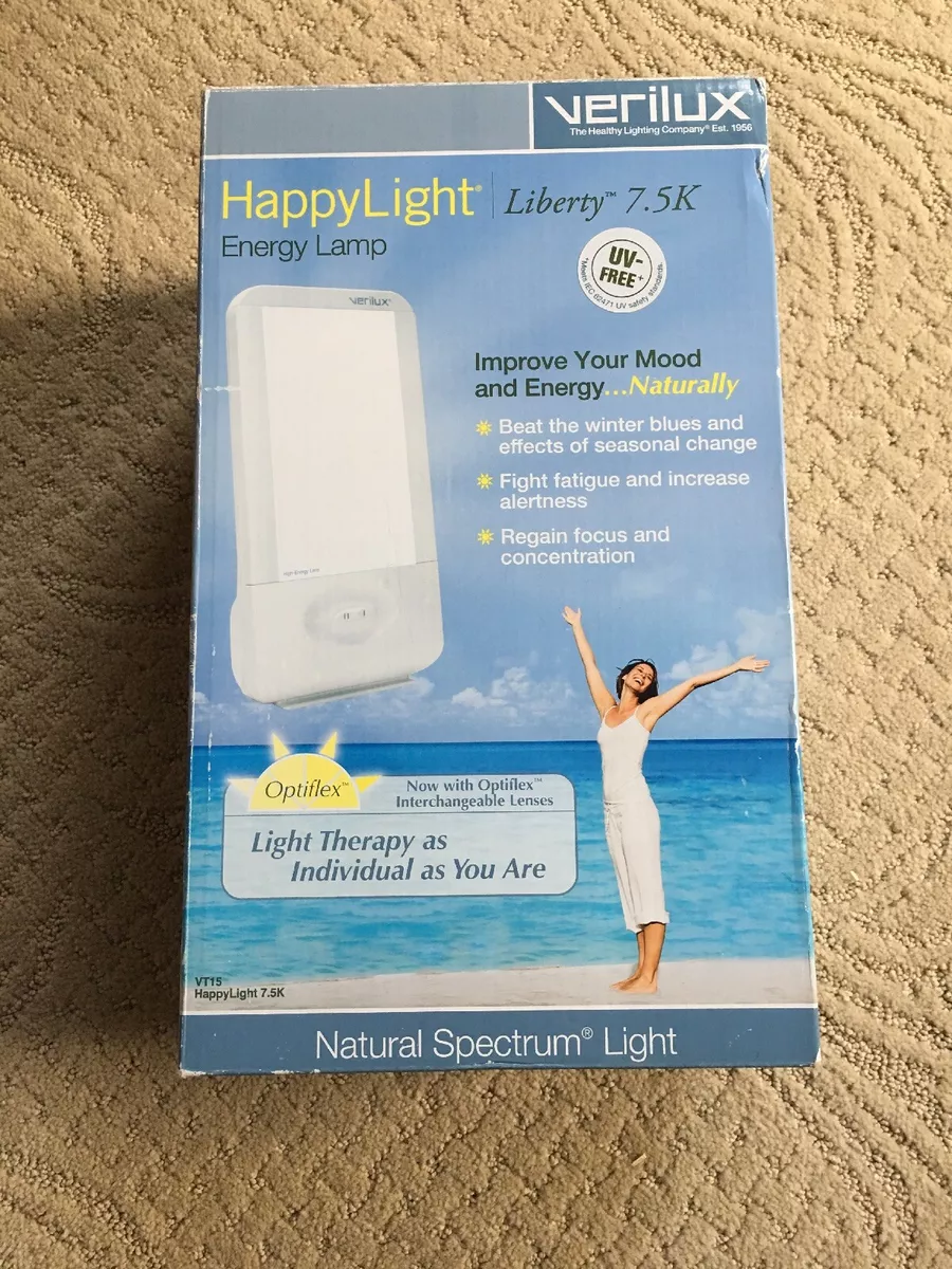 Verilux Light Therapy HappyLight Liberty 7.5K 7500 LUX Seasonal