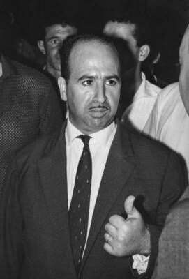 Krim Belkacem signatory of the Evian Accords in Algiers after - 1962 Old Photo 4
