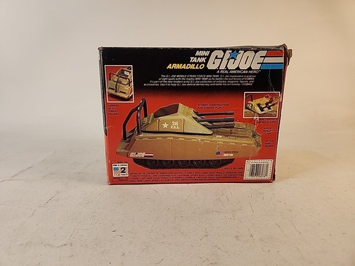 G.I. JOE 1985 MINI CARRO ARMATO ARMADILLO ARAH Hasbro vintage con scatola - Foto 2 di 13