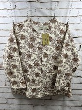 Classic Elements Floral Print Snap Button Basic Jacket Women’s Size 16w-18w New