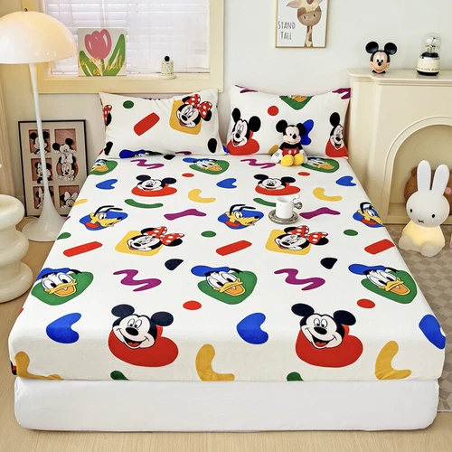 Disney Characters Fitted Sheet Set Bedding Decor/Customizable Single/Double Size