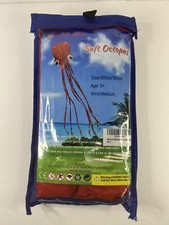Hengda Kite Soft Red Octopus 157.48" 400CM X 31.49" 80 CM 2015 Medium Wind