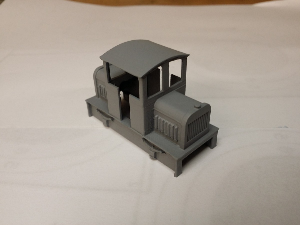 Pair Of 009/OO9 Scale Narrow Gauge Locomotive Bodies - Unpainted, For Model Railroads