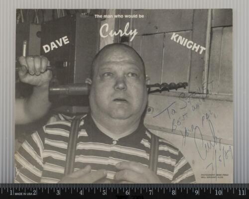 Dave Boucle Knight Trois Stooges Autographe Signé 8x10 B&w Photo Promo Tob - Photo 1/1