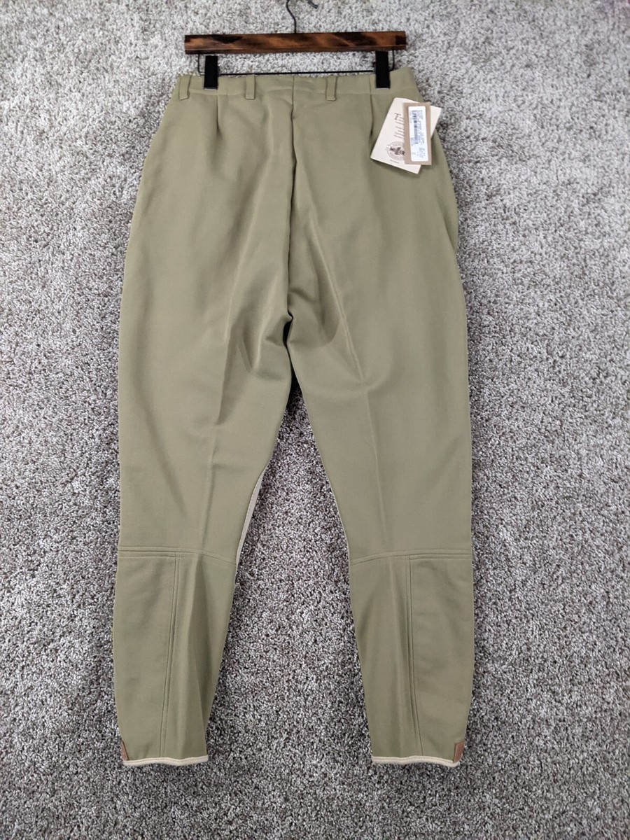 Pantalon D'équitation Millers Beige – Taille L, Femme, Coton, Fabriqué Aux États-Unis
