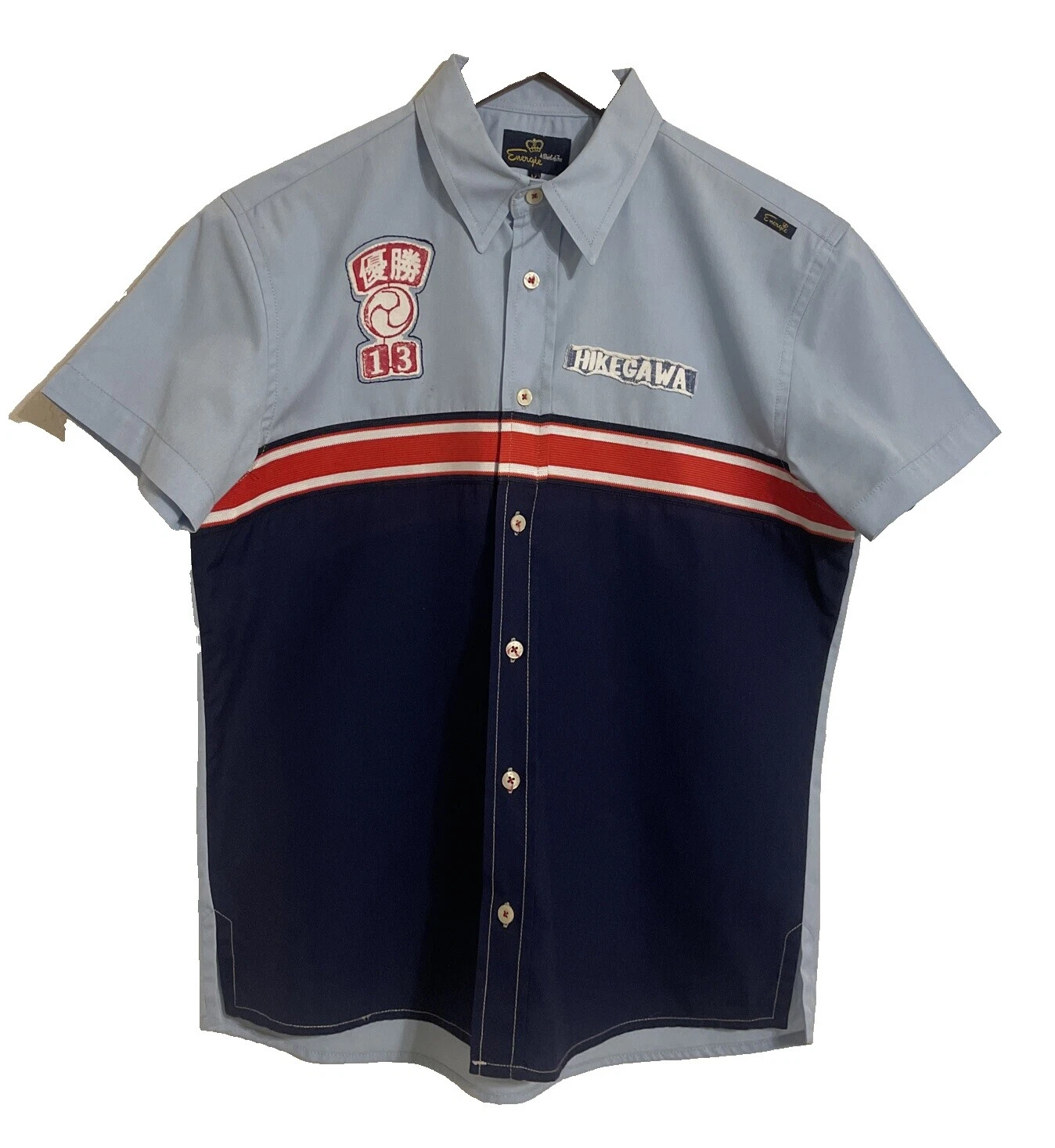 Energie Cotton Short Sleeve Casual Button-Down Shirts for Men