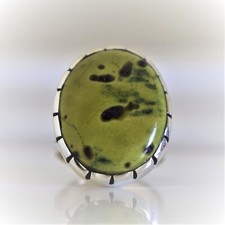 ATLANTISITE NATURAL GEMSTONE 925 STERLING SILVER HANDMADE JEWELRY RING 3 TO 12