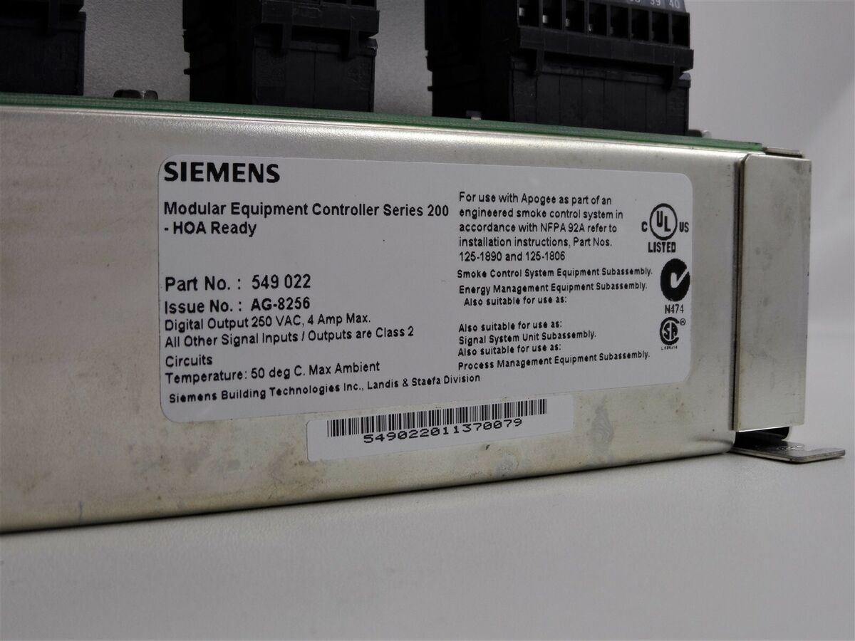 Siemens APOGEE Automation Modular Equipment Controller 200