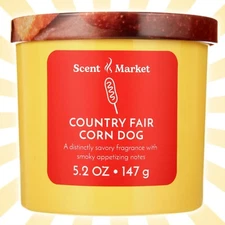 Scent Market Country Fair Corn Dog 🌭 Scented Jar Candle Christmas Gift 5.2 OZ