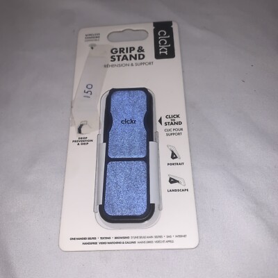   Clckr Stand & Grip Universal Stand - Navy Blue - NEW 