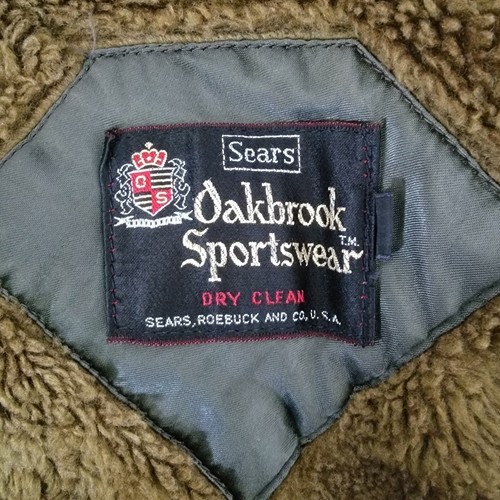 Giacca cappotto vintage Oakbrook Sportswear Sears velluto a coste Norfolk mod metà secolo 46L - Foto 4 di 8