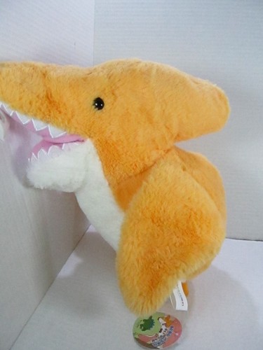 Takashoji Orange Pterodactyl Dinosaur Fuzzy Collectible Kawaii Plush 13" w/Tag - Picture 9 of 11
