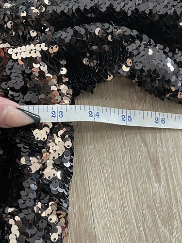 Neu mit Etikett Torrid schwarze zweifarbige Pailletten drapierte Jacke Größe 00/0 (10-12) - Bild 11 von 14