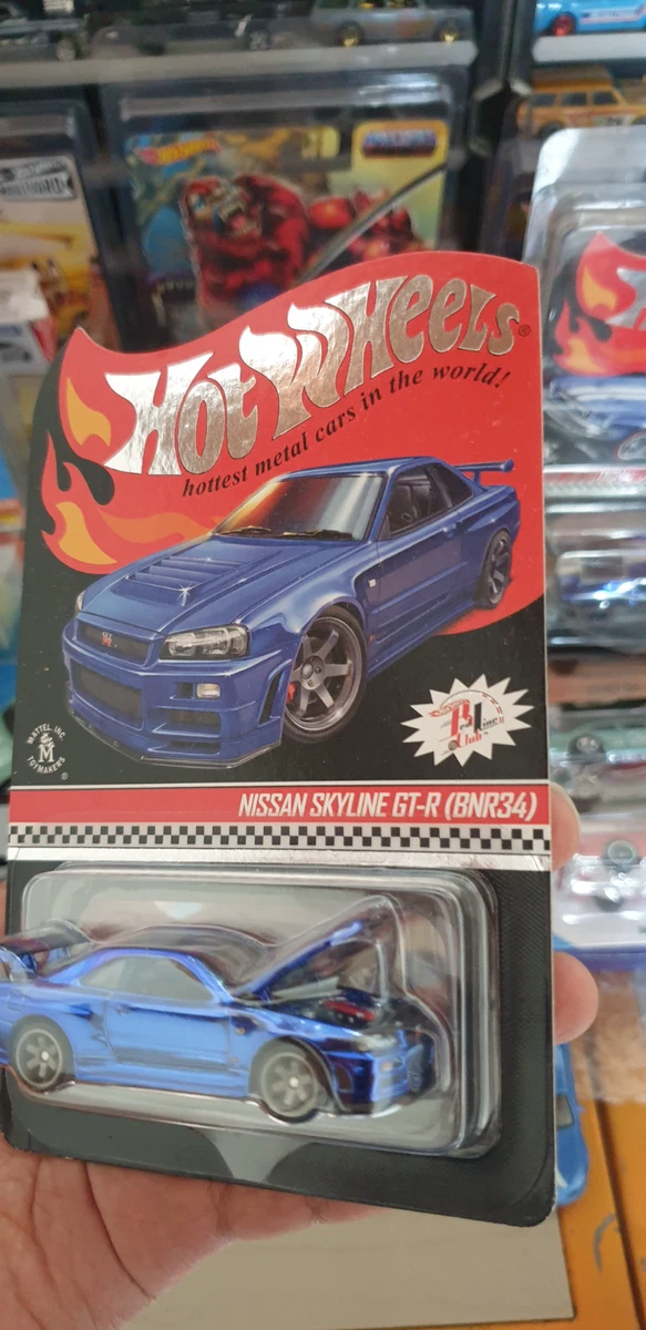 Hot Wheels RLC Nissan Skyline GT-R BNR 34 Blue 205/12500